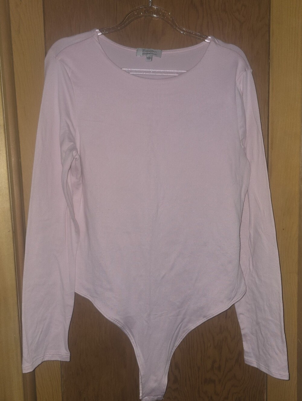 Faded rose womens large pink bodysuit